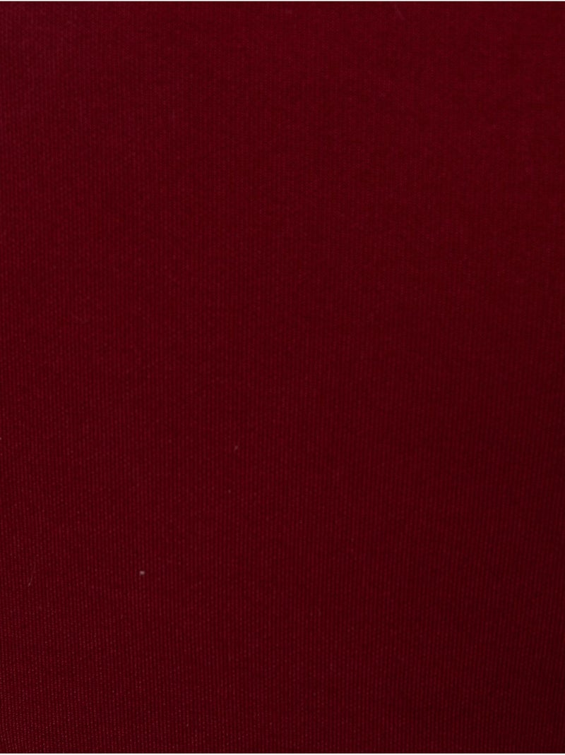 Haut à manches longues et col bateau coupe slim Rouge - Kiabi
