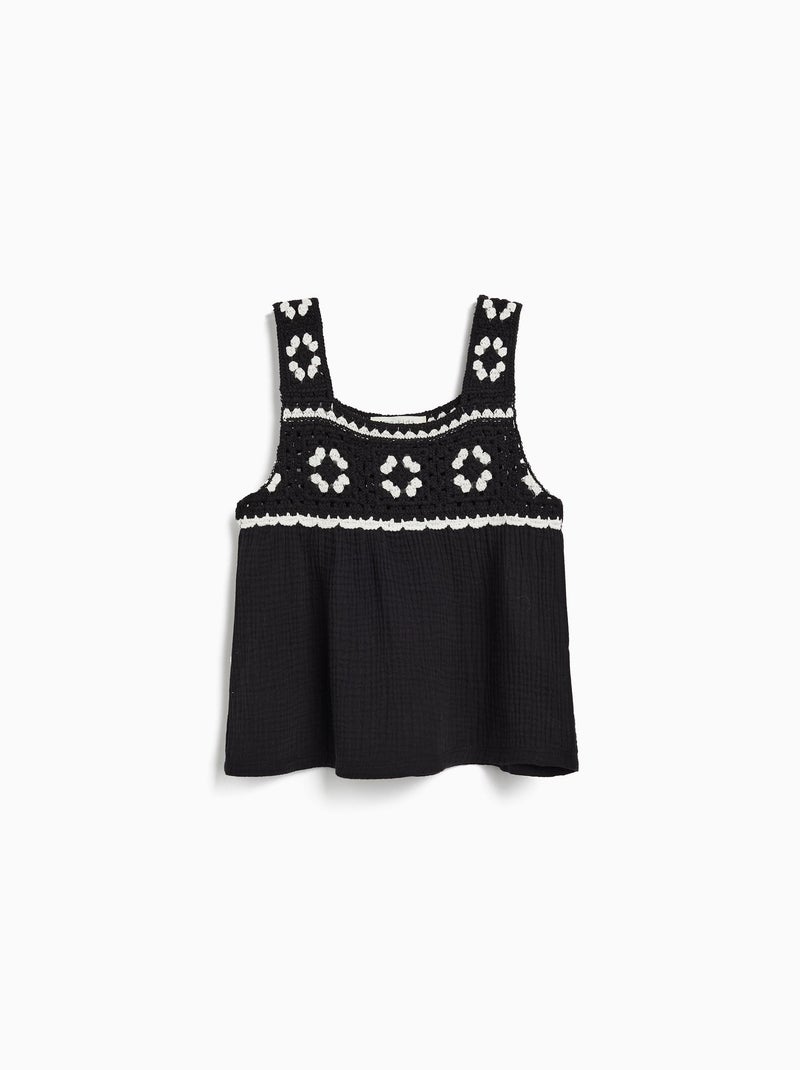 Haut au crochet MO Fashion Noir - Kiabi
