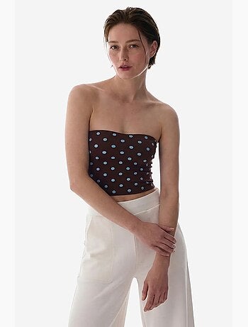Haut bandeau à pois penti
