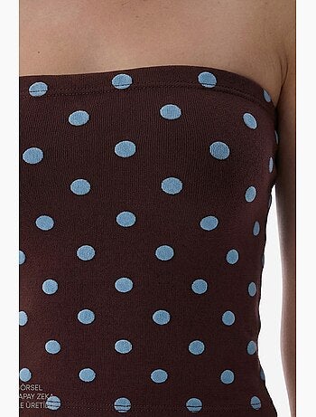Haut bandeau à pois penti