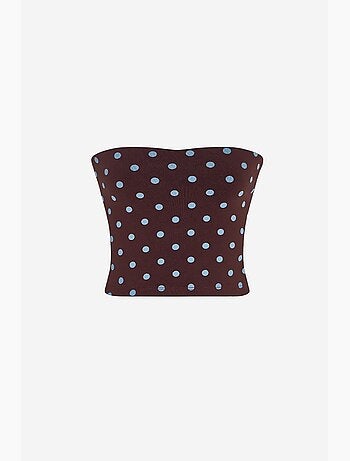 Haut bandeau à pois penti
