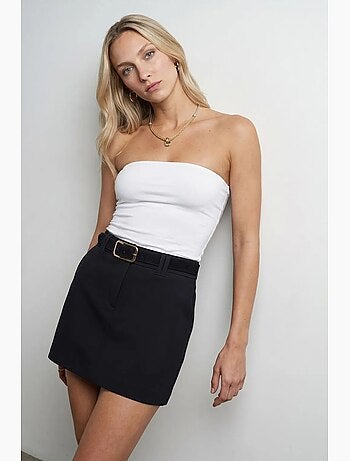 Haut bandeau court sans bretelles femme dilvin