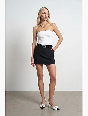 Haut bandeau court sans bretelles femme dilvin