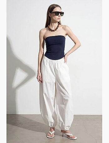Haut bandeau court sans bretelles femme dilvin