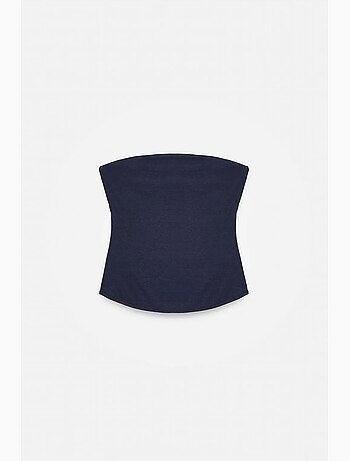 Haut bandeau court sans bretelles femme dilvin