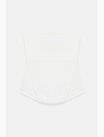 Haut bandeau court sans bretelles femme dilvin