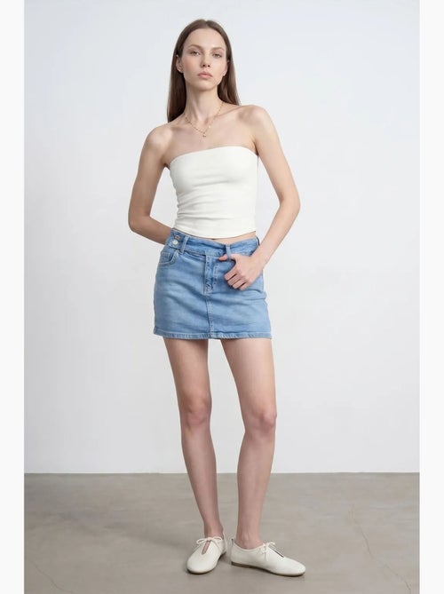 Haut bandeau court sans bretelles femme dilvin - Kiabi Haut bandeau court sans bretelles femme dilvin - Kiabi