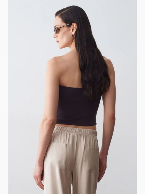 Haut bandeau court sans bretelles femme dilvin - Kiabi Haut bandeau court sans bretelles femme dilvin - Kiabi