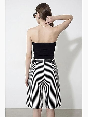 Haut bandeau court sans bretelles femme dilvin