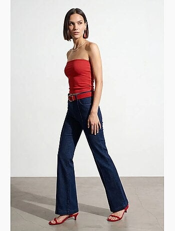 Haut bandeau court sans bretelles femme dilvin