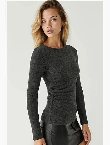 Haut basique en viscose mélangée hiccup