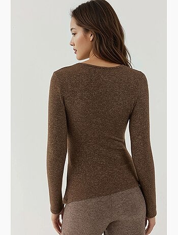 Haut basique en viscose mélangée hiccup