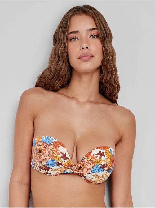 Haut bikini bandeau à imprimé floral - Kiabi Haut bikini bandeau à imprimé floral - Kiabi