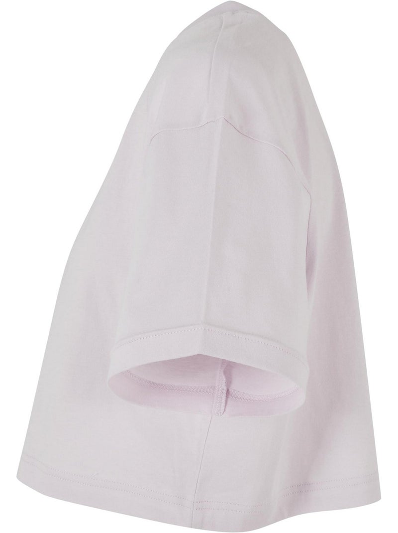 Haut court - build your brand Mauve lilas - Kiabi
