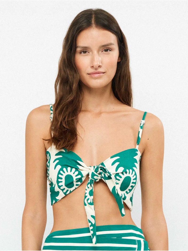 Haut court imprimé ananas Multicolore - Kiabi