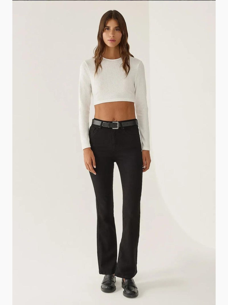 Haut court slim fit hiccup Blanc - Kiabi