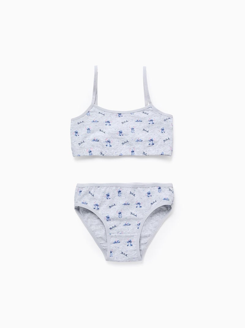Haut + Culottes Lilo et Stitch Gris clair - Kiabi