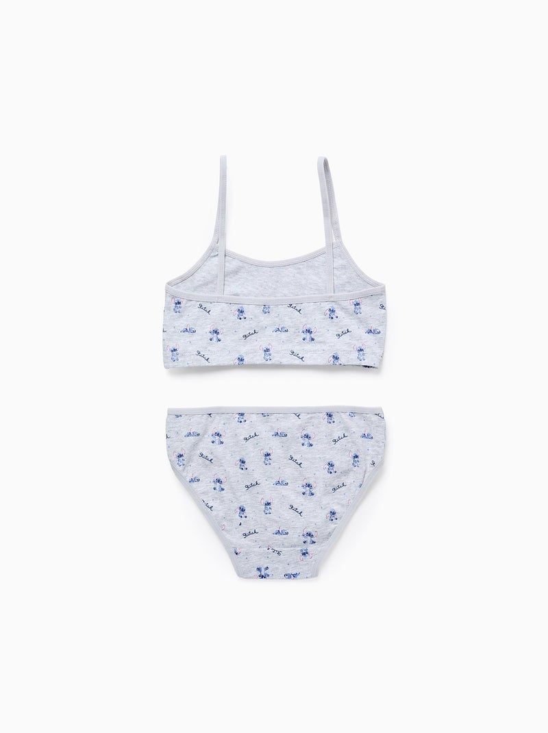 Haut + Culottes Lilo et Stitch Gris clair - Kiabi