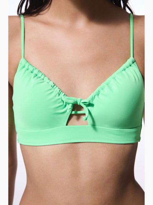 Haut de bikini à bretelles fixes et armatures penti - Kiabi