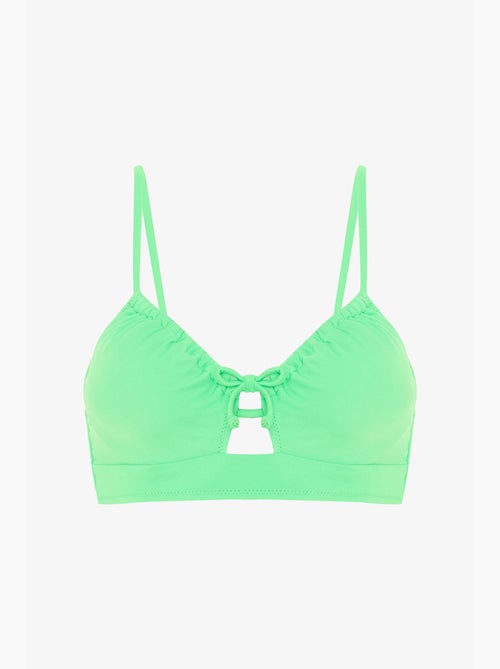 Haut de bikini à bretelles fixes et armatures penti - Kiabi