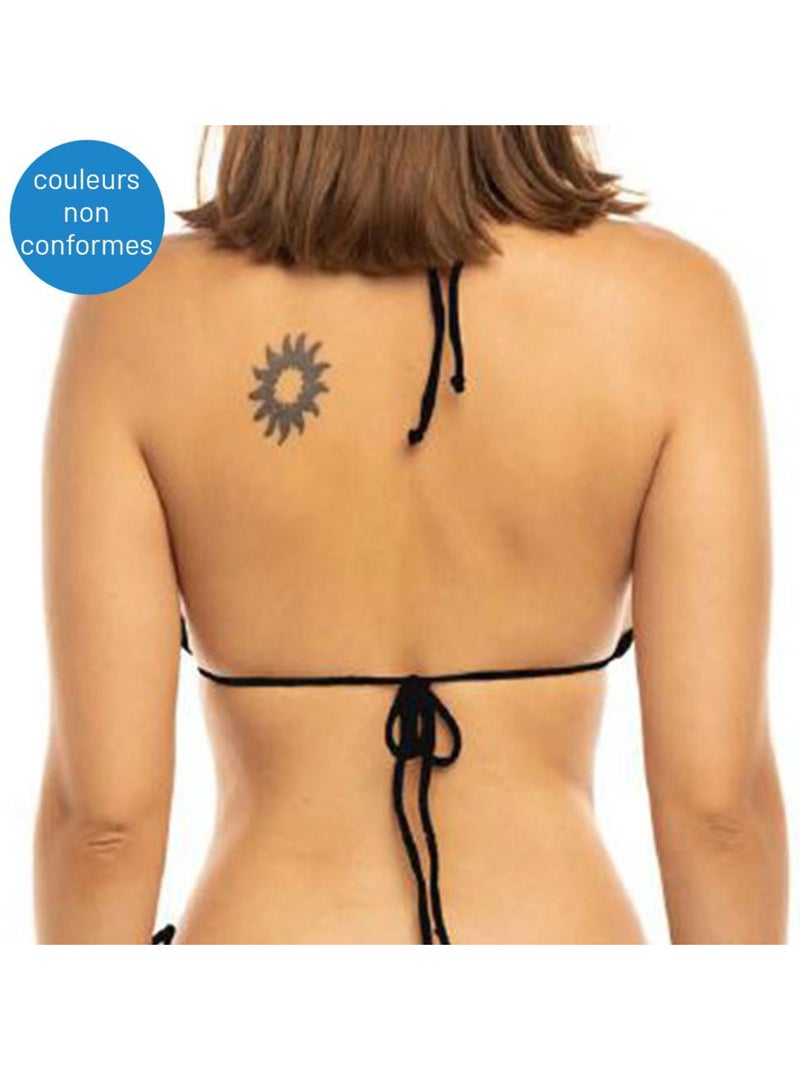 Haut de bikini à fleurs femme sun project Bleu turquoise - Kiabi