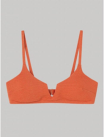 Haut de bikini à mousse amovible