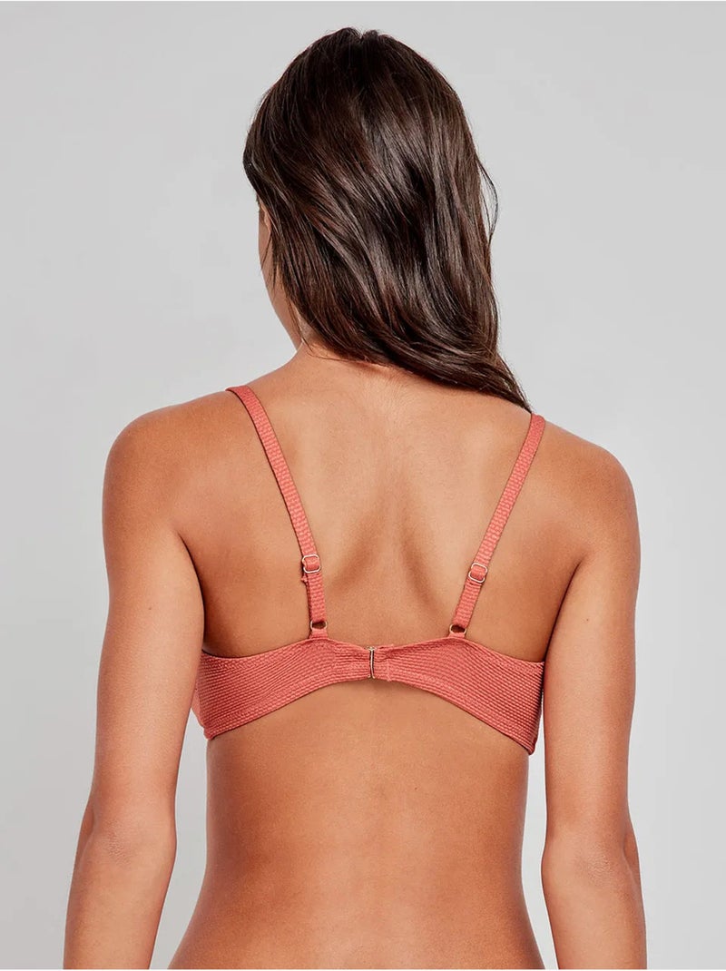 Haut de bikini à mousse amovible Terracotta - Kiabi