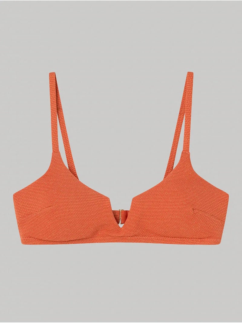 Haut de bikini à mousse amovible Terracotta - Kiabi