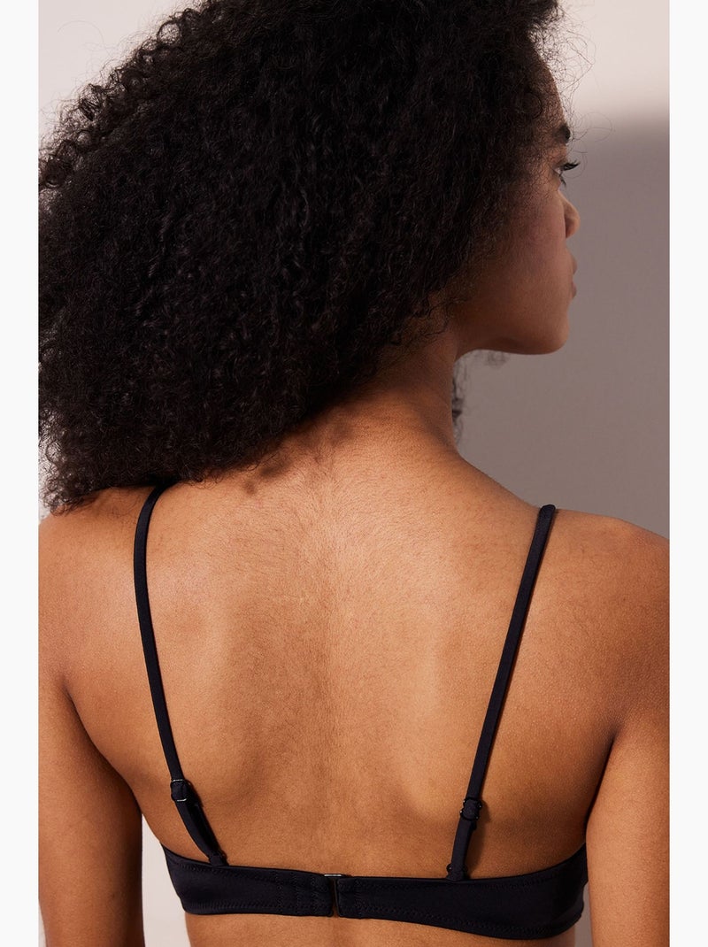 Haut de bikini à ouverture frontale penti Noir - Kiabi