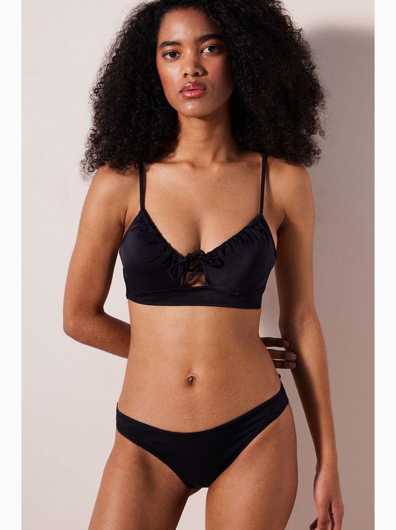 Haut de bikini à ouverture frontale penti Noir - Kiabi