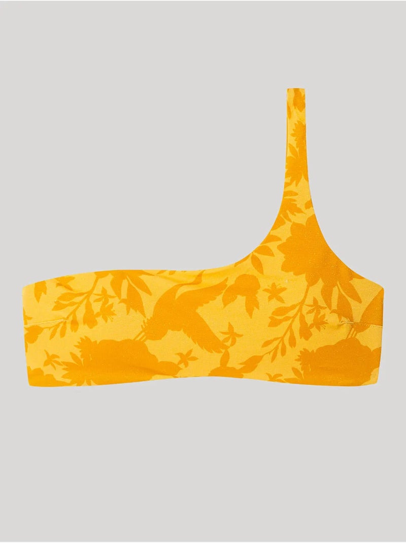 Haut de bikini asymétrique Jaune - Kiabi