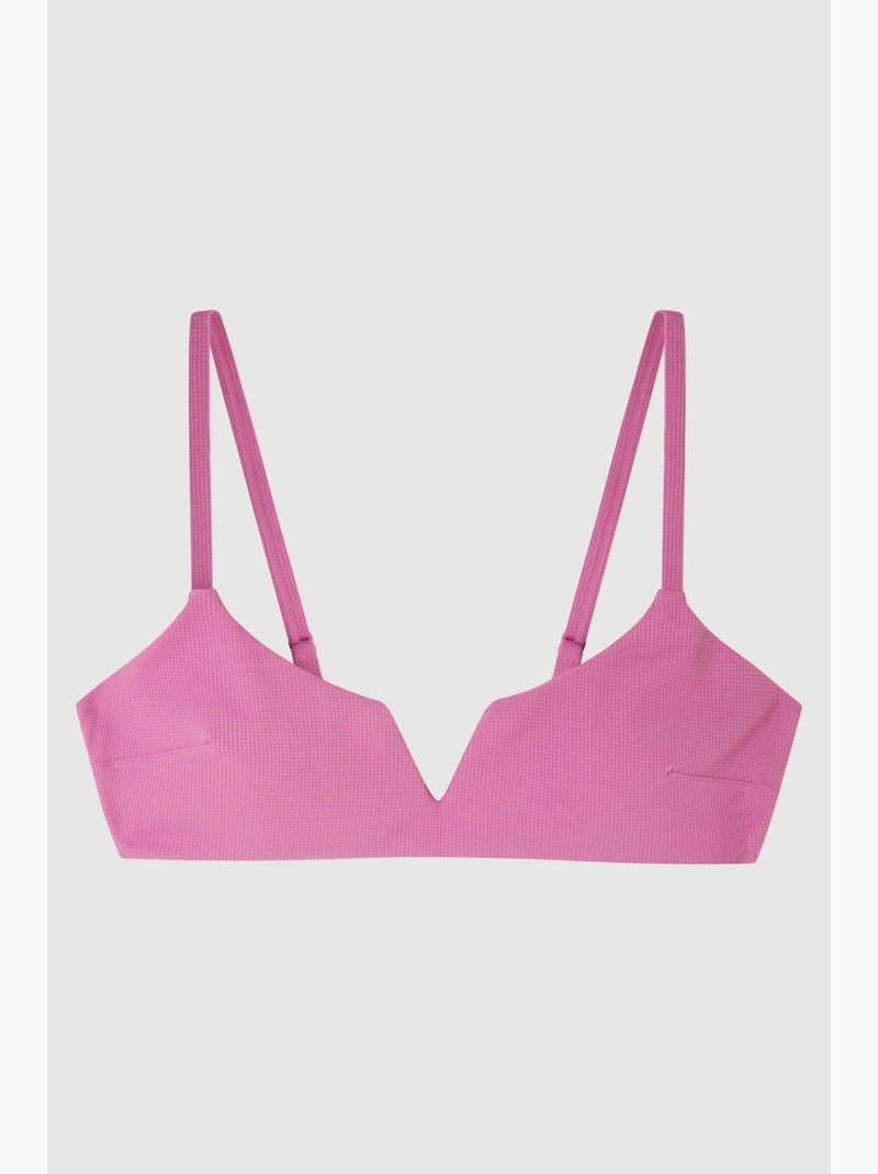 Haut de bikini avec coques amovibles Mauve lilas - Kiabi