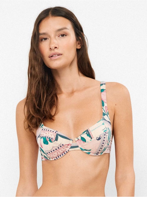 Haut de bikini balconnet imprimé - Kiabi Haut de bikini balconnet imprimé - Kiabi