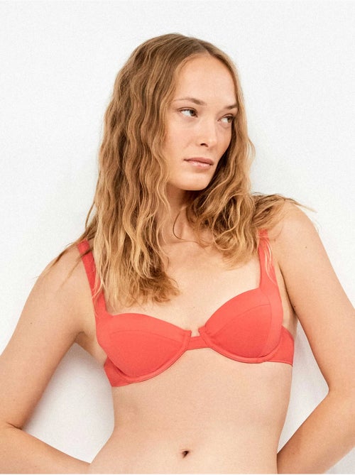 Haut de bikini balconnet rouge - Kiabi Haut de bikini balconnet rouge - Kiabi