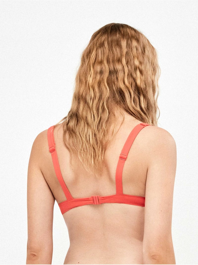 Haut de bikini balconnet rouge Rouge - Kiabi