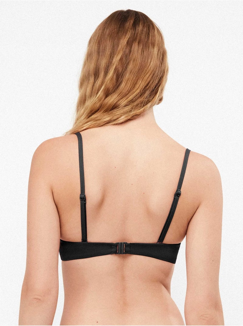 Haut de bikini balconnet uni Noir - Kiabi