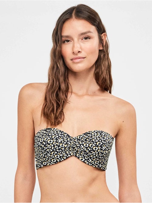Haut de bikini bandeau à armature en silicone - Kiabi