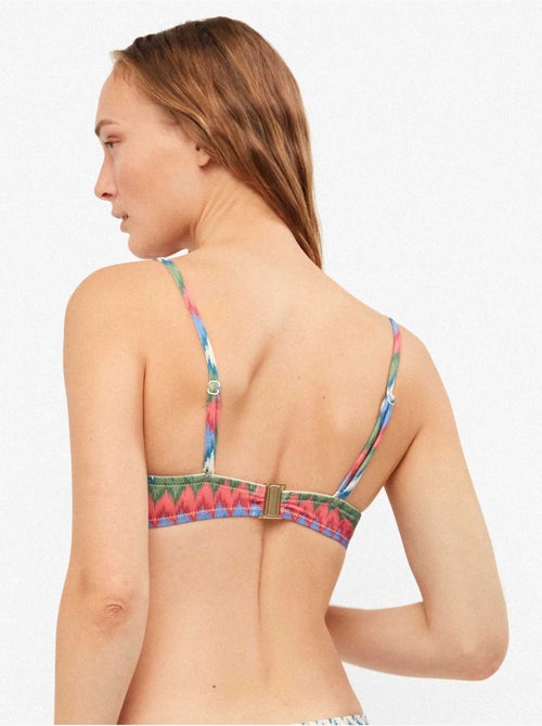 Haut de bikini bandeau à imprimé zig zag - Kiabi Haut de bikini bandeau à imprimé zig zag - Kiabi