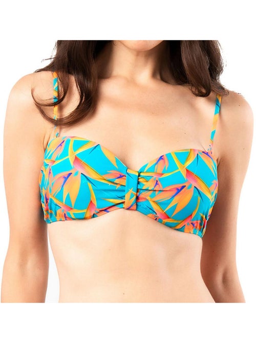 Haut de Bikini Bandeau à motifs Femme Sun Project - Kiabi