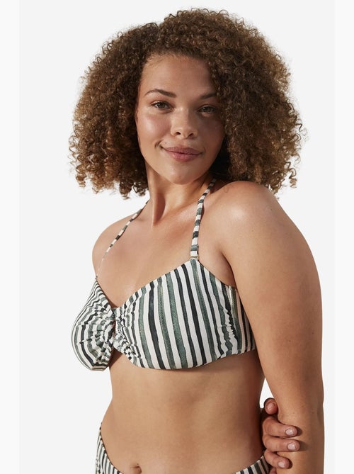 Haut de bikini bandeau à rayures mali penti - Kiabi Haut de bikini bandeau à rayures mali penti - Kiabi