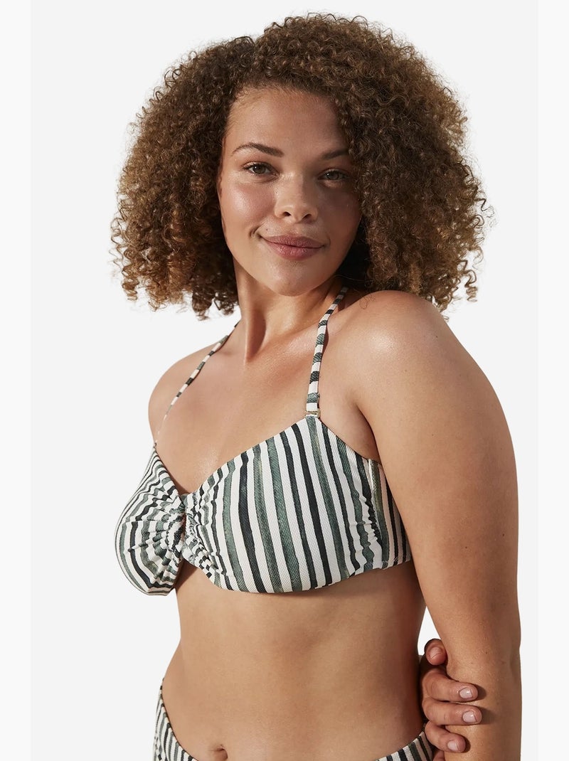 Haut de bikini bandeau à rayures mali penti Multicolore - Kiabi