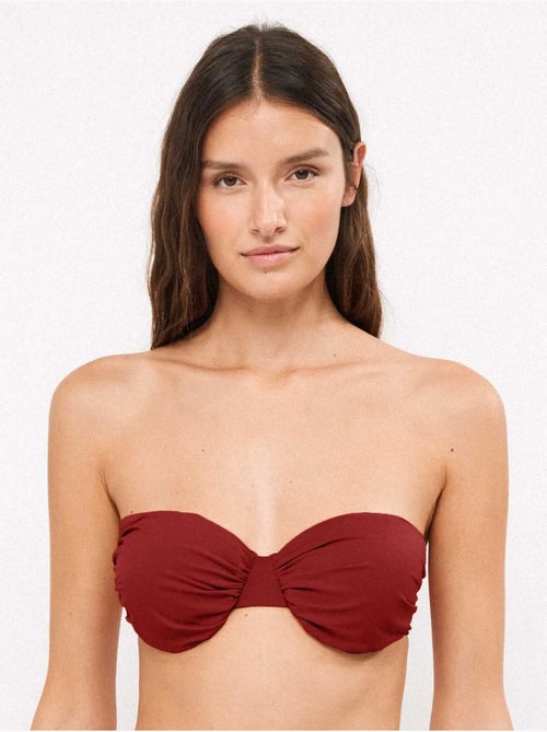 Haut de bikini bandeau avec bonnet amovible - Kiabi Haut de bikini bandeau avec bonnet amovible - Kiabi
