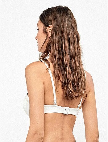 Haut de bikini bandeau décolleté plongeant