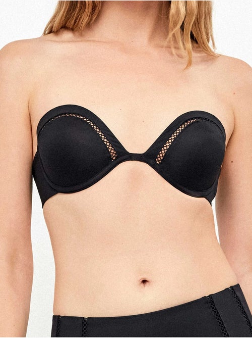 Haut de bikini bandeau décolleté plongeant - Kiabi Haut de bikini bandeau décolleté plongeant - Kiabi