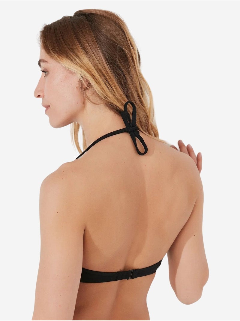 Haut de bikini basic cup rembourré push-up penti Noir - Kiabi