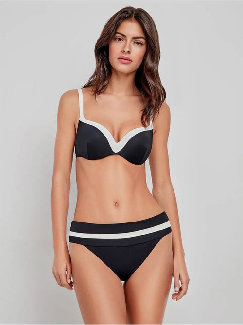 Haut de bikini bicolore avec bords contrastés - Kiabi Haut de bikini bicolore avec bords contrastés - Kiabi