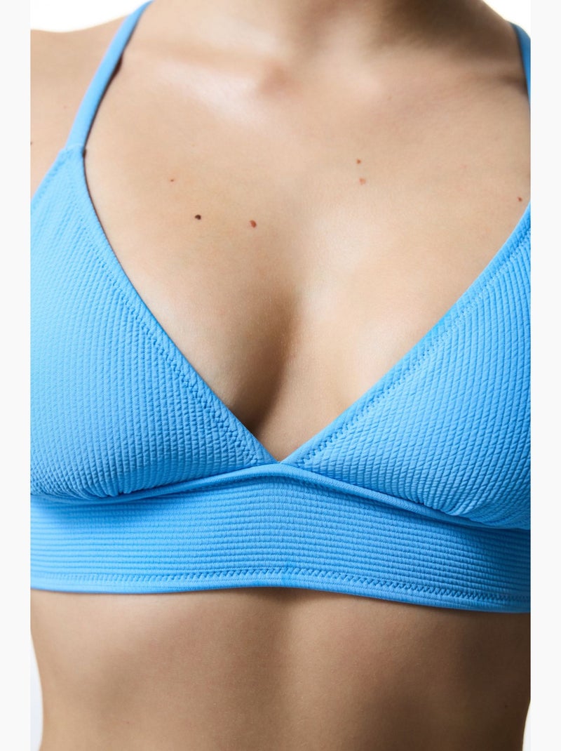 Haut de bikini bubble bralette penti Bleu ciel - Kiabi