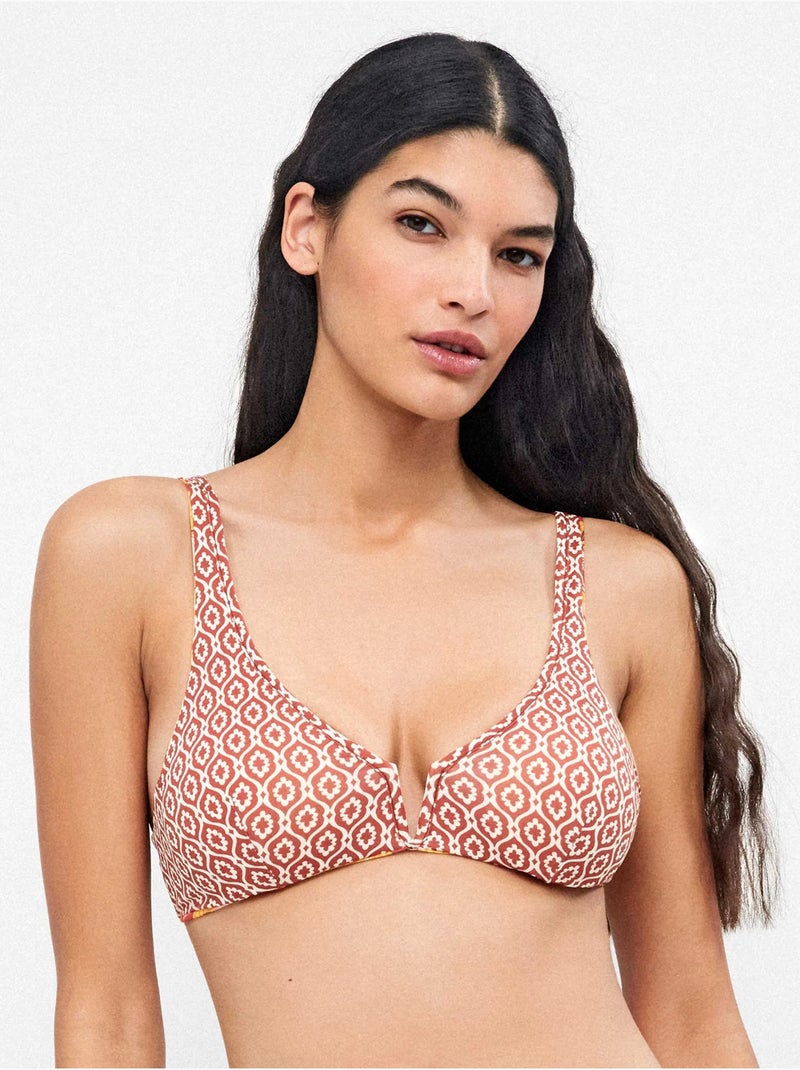 Haut de bikini capacité réversible Multicolore - Kiabi