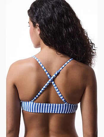 Haut de bikini chiara rayé penti