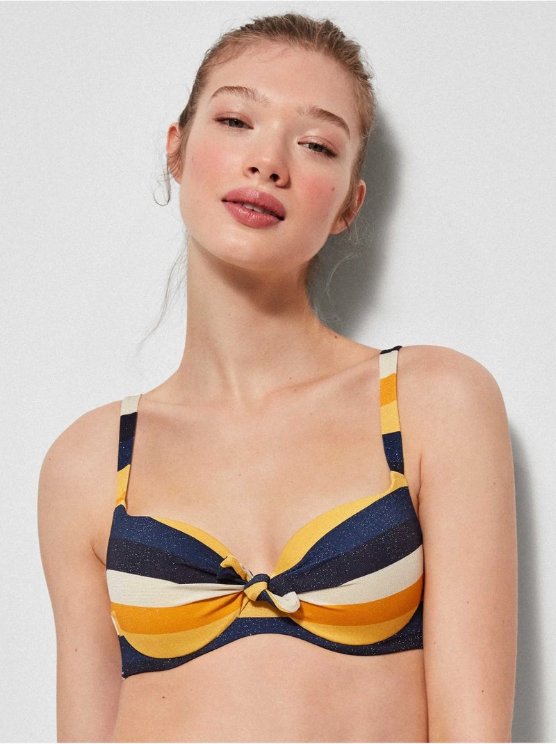 Haut de bikini de maintien bonnets b-c-d Multicolore - Kiabi